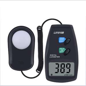 Luxmeter Digital Illuminance Light <span class=keywords><strong>Meter</strong></span> Digital, Luxmeter dengan Layar LCD 0-50,000 Rentang <span class=keywords><strong>Lux</strong></span> (dengan Baterai 9V) LX-1010B - Product Image 1