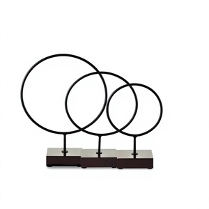 Hot Selling Modern Sculpture Handmade Iron Black Powder Coated Finishing Casting <b>Wall</b> <b>Mount</b> Durable Eco-Friendly Decorative - Product Image 1