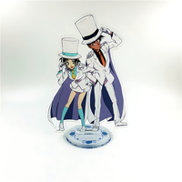 Expositor de acrílico personalizado al por mayor para fotos, figuras de anime y dibujos animados, soporte de plástico, fábrica de China