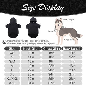 Basic Hond Hoodie Zachte En Warme Trui Hond Winterjas Koud Weer Kleding Klassieke Print Outdoor Wear Duurzame 1Pc/Opp Tas - Product Image 4