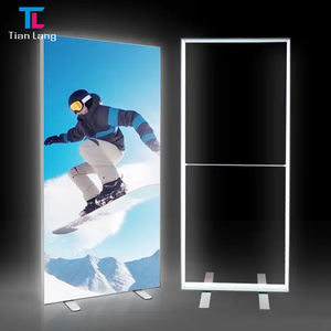 TianLang doble cara Seg LED telón de fondo sin herramientas impresión personalizada sin marco tensión tela caja de luz para publicidad - Product Image 3