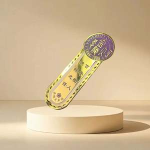 Marcapáginas de Metal Dorado Personalizados, Aleación de Zinc con Baño de Oro y Plata, Grabado Tipo Tallado - Product Image 5