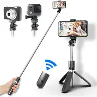 Con bastone per Selfie con treppiede flessibile senza fili con supporto per telefono cellulare con fotocamera a polpo in spugna