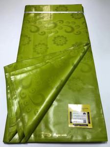 Bazin <span class=keywords><strong>Riche</strong></span> de Haute Qualité 100% Coton 2025, Nouveau Tissu Brocart Jacquard, Dernier Fil Peigné Bazin <span class=keywords><strong>Riche</strong></span> Africain pour Fêtes - Product Image 4