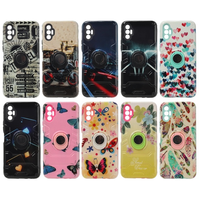 Jijin 360 with Back Support Painting TPU+PC Phone Case Back Cover Phone Protector for Iphone 14 iphone 11 iphone Xr
