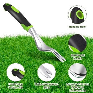 Herramienta desmalezadora manual para jardín, herramienta para remover malas hierbas con mango ergonómico para eliminación de malezas y trasplante en tierras de cultivo - Product Image 6