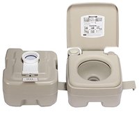 RV Portable Toilet Flushing Splash-Free Dumping Camping Toilet Anti-Leak Water Pump Large Capacity Waste Tank Travel Toilet