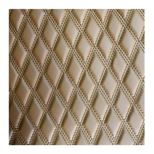 Bordado de alta calidad acolchado PVC cuero esponja <span class=keywords><strong>espuma</strong></span> asiento de coche <span class=keywords><strong>diamante</strong></span> cosido suelo tela auto tapicería para asiento de coche Maki - Product Image 4