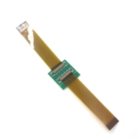 Câble FFC flexible 0,3 mm 45 broches pour carte de circuit imprimé (PCB) avec connecteur, de type pigtail vers fil discret