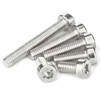 Vis métrique de machine à tête hexagonale Torx de sécurité antivol avec goupille GB2672 en acier inoxydable plat de qualité A2 70