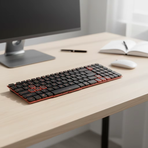 Teclado para Portátil <span class=keywords><strong>ACER</strong></span> <span class=keywords><strong>Nitro</strong></span> 5 <span class=keywords><strong>AN515</strong></span>-56 <span class=keywords><strong>AN515</strong></span>-<span class=keywords><strong>57</strong></span> AN517-54 AN517-41, Retroiluminación LED Roja, Producto Nuevo - Product Image 4