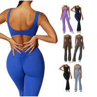 Ensemble de combinaison de sport et yoga, tenue de gym, tenue de fitness, combinaison de sport en nylon et élasthanne