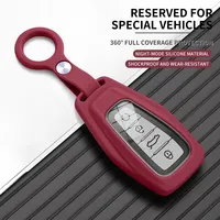 Housse de protection pour clé de voiture en caoutchouc de silicone liquide, pour Geely Coolray X6 X7 Geometry Emgrand Global Kulrey Hawk GX7 Okavango NL3, accessoire