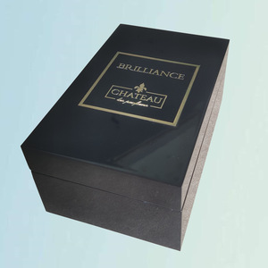 กล่องของขวัญน้ำหอม Brilliance Chateau ขนาด 170x110x75 มม. วัสดุไม้สีดำ สำหรับบรรจุภัณฑ์เครื่องประดับ - Product Image 1