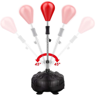 Support de sac de frappe autoportant JIKE Sports réglable en hauteur, en acier, avec matériau PU et remplissage d'eau pour l'entraînement de boxe
