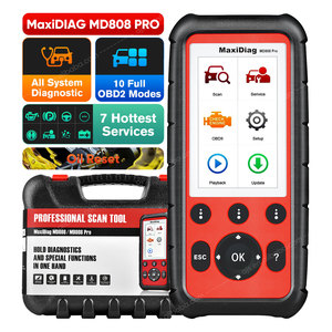 Escáner OBD2 para Automóviles MaxiDiag MD808 PRO, Lector de Códigos de Vehículos, Herramienta de Diagnóstico Completo del Sistema, Versión Mejorada de MD806 PRO MD806 MD802 - Product Image 1