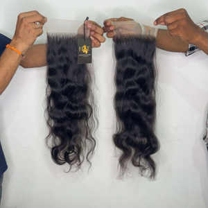 วิกต่อผมมนุษย์มัดเป็นลอนผมหยิกเป็นลอนสำหรับต่อผมขนาด6x6 - Product Image 1