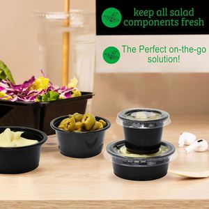 One-piece 3.25oz Butter Packaging Biodegradable Portion Container Disposable pp Plastic Single Wall Restaurant Use <b>Sauce</b> Cup Cup - Product Image 4