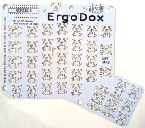 Fr4 उच्च टीजी 170 ErgoDox कीबोर्ड पीसीबी इलेक्ट्रॉनिक सर्किट बोर्ड