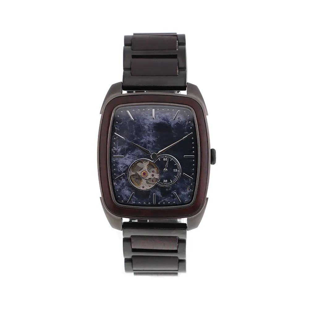 Factory price fashion jewelry translucent dial multifunctional automatic watch for gift
