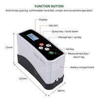 60 Degree Digital Surface Gloss Meter High Precision LCD Screen Paint Metal Plastic Gloss Testing Instrument