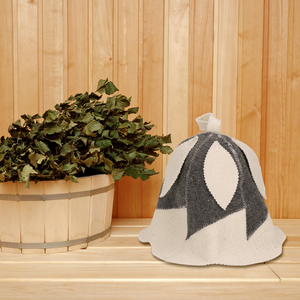 Chapeau de sauna Spa de luxe le plus vendu écologique 100% feutre de laine motif uni réglable doux réutilisable pour hommes femmes mignon thermique - Product Image 5