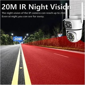 Caméra de sécurité PTZ Tuya 8MP à double objectif, extérieure, 4K HD, double écran, <span class=keywords><strong>surveillance</strong></span>, caméras WiFi 2.4G et 5G avec vision nocturne couleur - Product Image 5