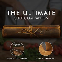 Étui à couteaux de chef personnalisable professionnel, couteau personnalisé, étui à couteaux de chef en cuir de qualité supérieure