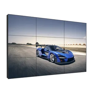 4K 46 "55 pouces 3.5mm 2x2 3x3 UHD écran d'épissage sans couture TV LCD écran mural vidéo avec support de maintenance avant