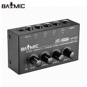 OEM DAYMIC Venta al por mayor de fábrica Mini profesional Divisor de auriculares de 4 canales para monitorización Ha400 Amplificador de cable portátil - Product Image 1