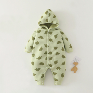 Combinaisons pour bébés TONWHAR, pyjamas pour enfants avec imprimé animal, <span class=keywords><strong>combinaison</strong></span> mignonne pour tout-petits, douce et écologique - Product Image 5