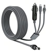 Câble d'alimentation pour chargeur de voiture D-sunty étanche 3-en-1 à 8 conducteurs en cuivre massif pour antenne satellite Starlink Mini 18AWG
