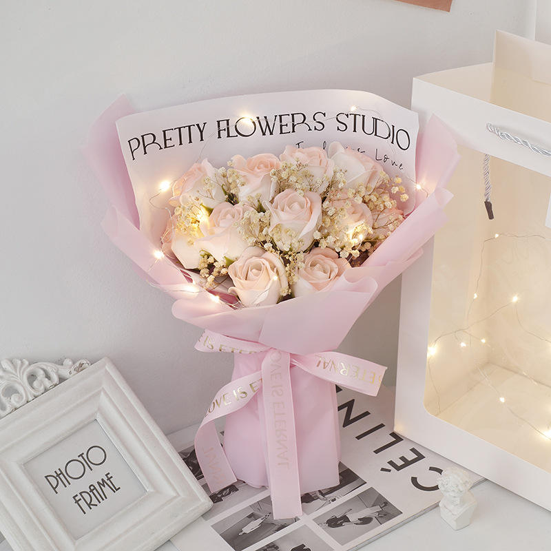 Starry Sky 11 Bouquet [Girl Pink] Sac-cadeau avec lumière