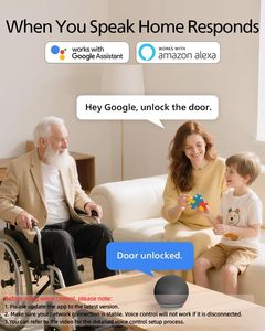 Cerradura Inteligente Wi-Fi con Entrada sin Llave para Puerta Principal, Compatible con Alexa y <span class=keywords><strong>Google</strong></span> Assistant, WiFi Integrado, APP/Huella Dactilar - Product Image 4