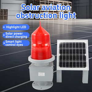 STGZ-155LED ปล่องไฟสูงอาคารสูงพลังงานแสงอาทิตย์ไฟกระพริบนำทางสำหรับสนามบิน - Product Image 3