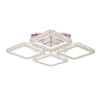 Plafonnier LED à changement de couleur RGB Music Rhythm 4 plafonnier en cristal avec 3000K-6500K