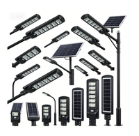 Lampadaire solaire intégré, LED haute luminosité activée, étanche IP65, pour l'éclairage des rues, des places, des fermes et des espaces publics