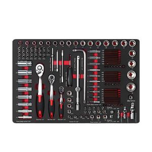 Kit d'outils à main combiné manuel certifié VDE Perceuses en plastique Clés à usage domestique Tournevis électriques OEM personnalisé inclus - Product Image 4