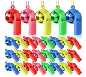 5 7 साल की उम्र के बच्चों के लिए सॉकर पैटर्न प्लास्टिक सीटी सीटी बजाने वाले खेल प्रशिक्षण रेफरी स्कूल कैंपिंग पार्टी के लिए शामिल - Product Image 2