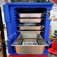 Restaurant-Warmhaltebox, lange, dicke Thermo-Lieferbox mit Autoladefunktion für Pizza-Lieferungen