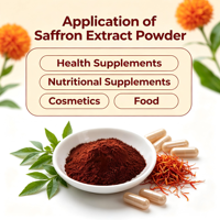 Approvisionnement d'usine Extrait d'herbe naturelle Safran Crocus Sativus Extrait Poudre 20% Polyphénols & 3% Safranal & 7.5% Crocins
