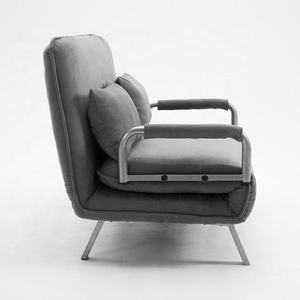 Sofá Cama Doble para Sala de Estar y Comedor, <span class=keywords><strong>con</strong></span> Estructura Metálica Resistente al Calor, Tapicería de Tela, Extensible y Reclinable - Product Image 3