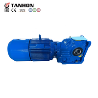 KAB77 Helical Bevel Gearbox YEJ5.5 5.5kW 4P 0 Derajat Rasio 30.88 M1 Transmisi Daya Stabil Peredam Gigi Industri