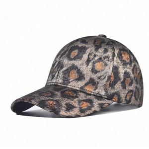 Nouvelle Arrivée Automne Hiver 2025 – Casquette de Baseball Épaisse Brillante à Imprimé Léopard pour Femme Tendance et Tenue d'Extérieur - Product Image 1