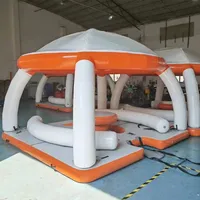 Plateforme flottante gonflable pour l'eau