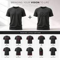 Camiseta Premium de Alta Calidad 100% Algodón Tejido, Corte Holgado con Hombros Caídos, Suave, Transpirable, Anti-Encogimiento, Lisa, para Hombre
