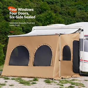 Extension de pièce latérale spacieuse et luxueuse pour grand <span class=keywords><strong>camping</strong></span>-<span class=keywords><strong>car</strong></span>, pour les soirées glamping et les divertissements <span class=keywords><strong>en</strong></span> plein air - Product Image 4