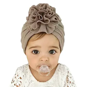 花婴儿帽子幼儿头巾包裹儿童帽子新生儿幼儿帽帽