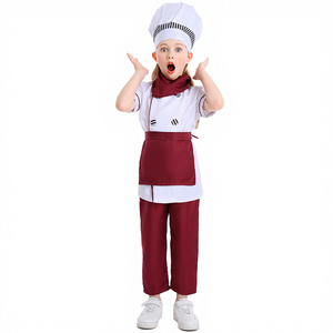 Disfraz <span class=keywords><strong>de</strong></span> Chef <span class=keywords><strong>de</strong></span> Repostería Estilo Western Color Vino Tinto <span class=keywords><strong>para</strong></span> <span class=keywords><strong>Niñas</strong></span> <span class=keywords><strong>de</strong></span> Halloween - Product Image 4
