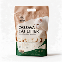 Litière pour chat en cassava et tofu biodégradable en promotion pour les propriétaires de chats